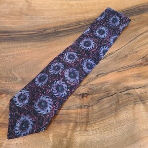 Christian Dior Monsieur Navy & Purple Printed Tie